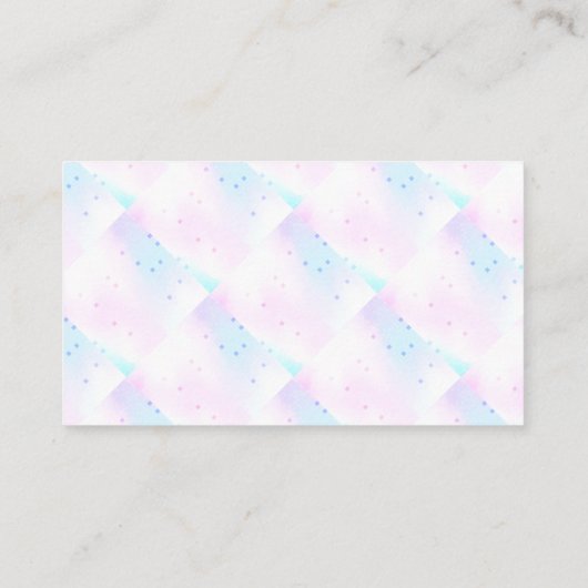 Nageltechniker | Holographisch mosaic geometric Visitenkarte (Rückseite)