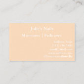 Nageltechniker - individuell anpassbare Visitenkar Visitenkarte (Rückseite)