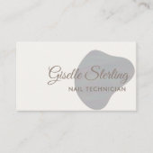 Nageltechniker Iridescent Pearl Opal Abstrakt Visitenkarte (Vorderseite)