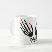Nageltechniker Kaffeetasse (Vorderseite Links)