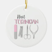 Nageltechniker Keramik Ornament (Vorne)