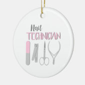 Nageltechniker Keramik Ornament (Links)