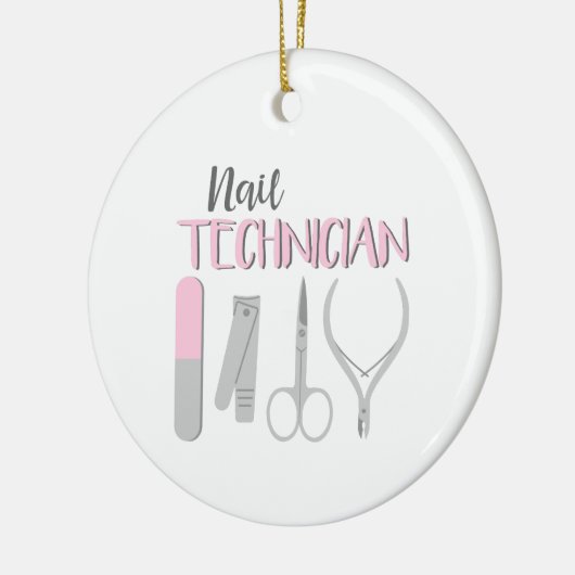 Nageltechniker Keramik Ornament (Links)