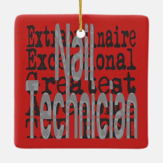 Nageltechniker Keramikornament (Rückseite)