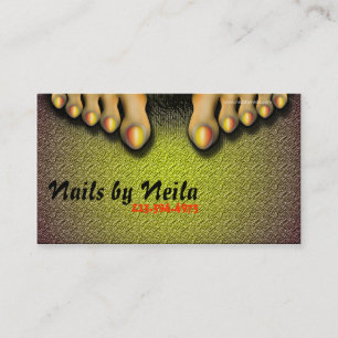 Nageltechniker/Künstler/Pediküre Visitenkarte