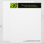 Nageltechniker Letterhead Briefbogen (Vorne/Hinten)