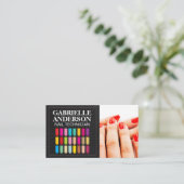 Nageltechniker | Manicure Nails Visitenkarte (Stehend Vorderseite)