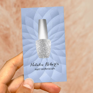 Nageltechniker Manicurist Blue Spiral Salon WELLNE Visitenkarte