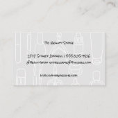 Nageltechniker | Nail Polishes | Variantenfarben Visitenkarte (Rückseite)