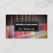 Nageltechniker | Nail Polishes | Variantenfarben Visitenkarte (Vorderseite)