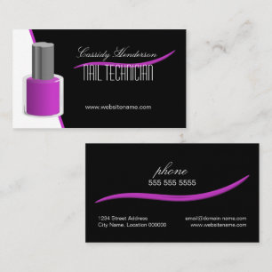 Nageltechniker oder Salon Visitenkarte