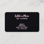 Nageltechniker Premium Visitenkarte (Rückseite)