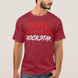 Nageltechniker Star Nail Tech Künstlermanikurin T-Shirt