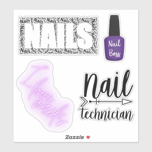 Nageltechniker Sticker (Blatt)