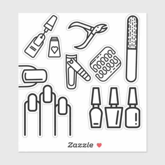 Nageltechniker Sticker (Blatt)