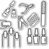 Nageltechniker Sticker (Vorderseite)