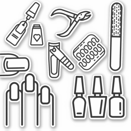 Nageltechniker Sticker (Vorderseite)