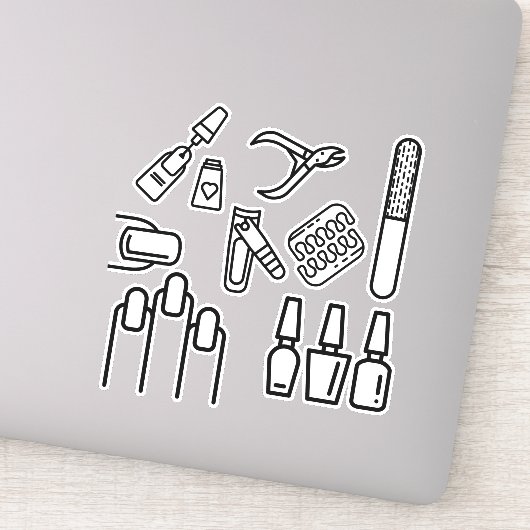 Nageltechniker Sticker (Detail)