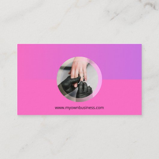 Nageltechniker Visitenkarte (Rückseite)