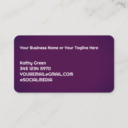 Nageltechniker Visitenkarte (Rückseite)