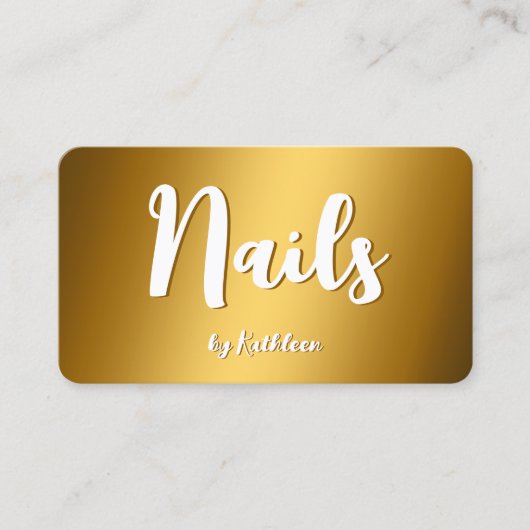 Nageltechniker Visitenkarte (Vorderseite)