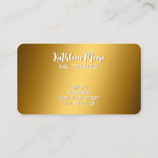 Nageltechniker Visitenkarte (Rückseite)