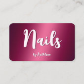 Nageltechniker Visitenkarte (Vorderseite)