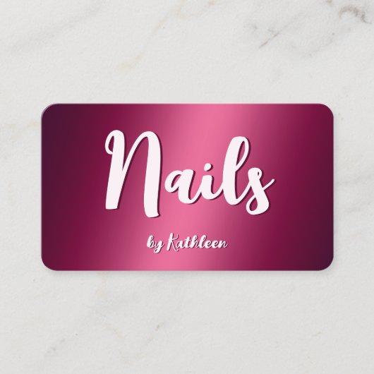 Nageltechniker Visitenkarte (Vorderseite)