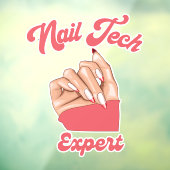 Nageltechnikexperte | trendiges Logo Fensteraufkleber (Blatt 3)