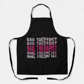 Nageltherapeut Nail Artist Nail Tech Nai Schürze (Vorderseite)