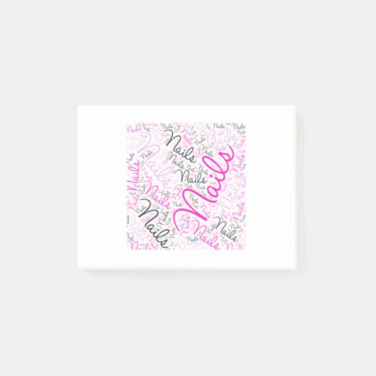 Nagelwortkunst Post-it Klebezettel (Vorderseite)