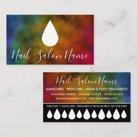 Nagelwurzelkarte Treuekarte (Vorne/Hinten)