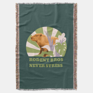 Nagetier-Brüder Stressfrei Capybara Decke