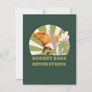 Nagetier-Brüder Stressfrei Capybara Postkarte