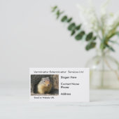 Nagetier-Schädlinge-Visitenkarte Visitenkarte (Stehend Vorderseite)