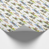 Nagetier-Toile-Wrapapier (Originalfarben)  Geschenkpapier (Ecke)
