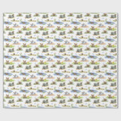 Nagetier-Toile-Wrapapier (Originalfarben)  Geschenkpapier (Flach)