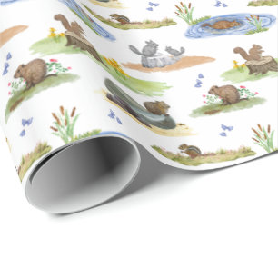 Nagetier-Toile-Wrapapier (Originalfarben) Geschenkpapier
