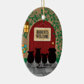 Nagetier-Willkommen Keramik Ornament (Rechts)