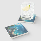 Nagisa no Yume "Traum der Küste" Steinuntersetzer (Seitenansicht)