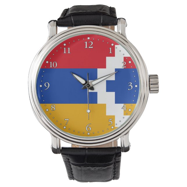 Nagorno Karabakh Flag Armbanduhr (Vorderseite)