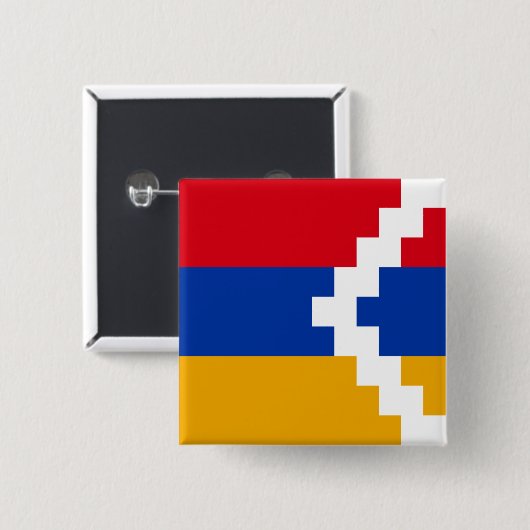 Nagorno Karabakh Flag Button (Vorne & Hinten)