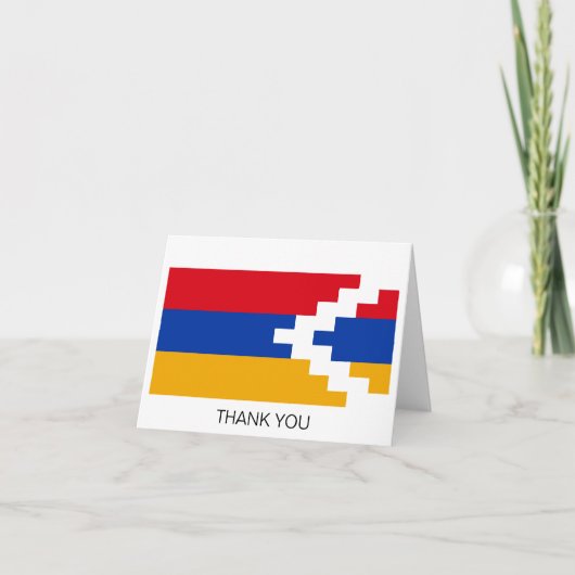 Nagorno Karabakh Flag Dankeskarte (Vorderseite)