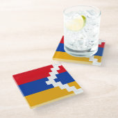 Nagorno Karabakh Flag Glasuntersetzer (Schrägansicht)