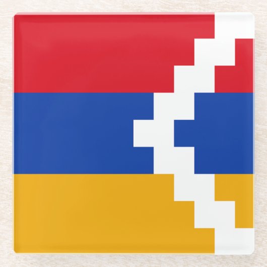 Nagorno Karabakh Flag Glasuntersetzer (Vorderseite)