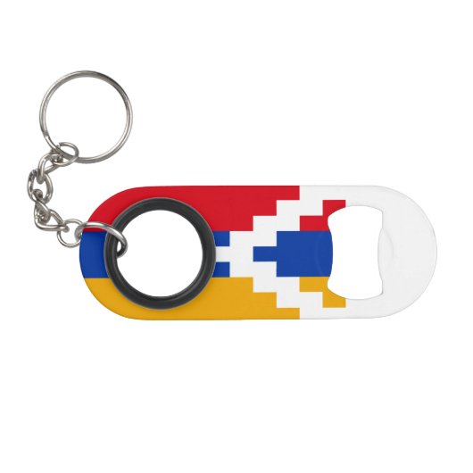 Nagorno Karabakh Flag Mini Flaschenöffner (Vorderseite (Horizontal))