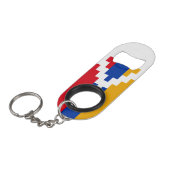 Nagorno Karabakh Flag Mini Flaschenöffner (Vorderseite Schrägansicht)