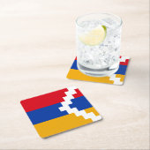 Nagorno Karabakh Flag Rechteckiger Pappuntersetzer (Vor Ort)