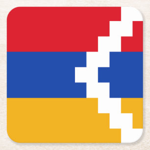 Nagorno Karabakh Flag Rechteckiger Pappuntersetzer