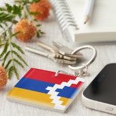 Nagorno Karabakh Flag Schlüsselanhänger (Vorderseite rechts)